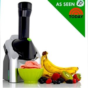 Yonanas 902 Classic Vegan, Dairy-Free Frozen Fruit Soft Serve Maker, Silver